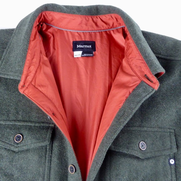 Marmot Stilson Wool Blend Button Shirt Jacket NWT - Picture 7 of 8